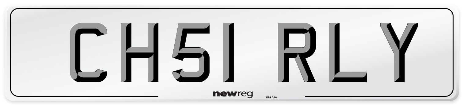 CH51 RLY Number Plate from New Reg